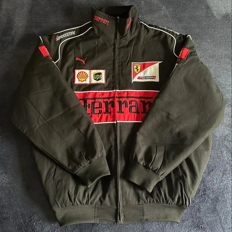 FERRARI F1 Vintage Black Jacket