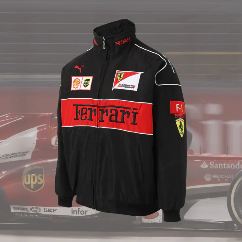 FERRARI F1 Vintage Black Jacket