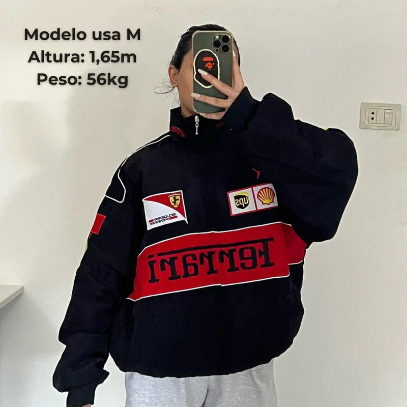FERRARI F1 Vintage Black Jacket
