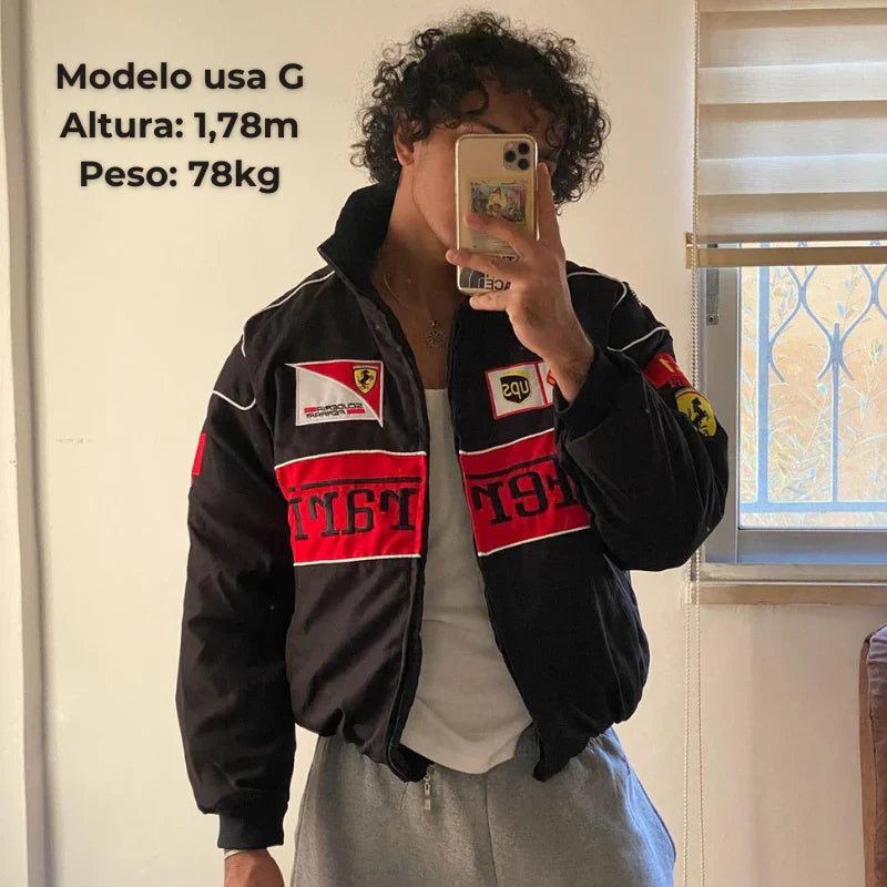 FERRARI F1 Vintage Black Jacket